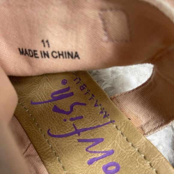 Blowfish Balla Rose gold sandals with side zipper and straps accents size 11 - Picture 8 of 10